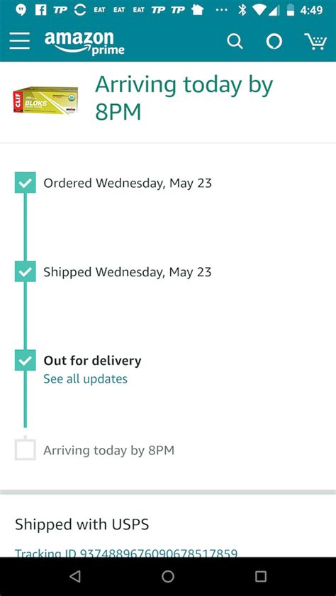 amazon delivery tracking